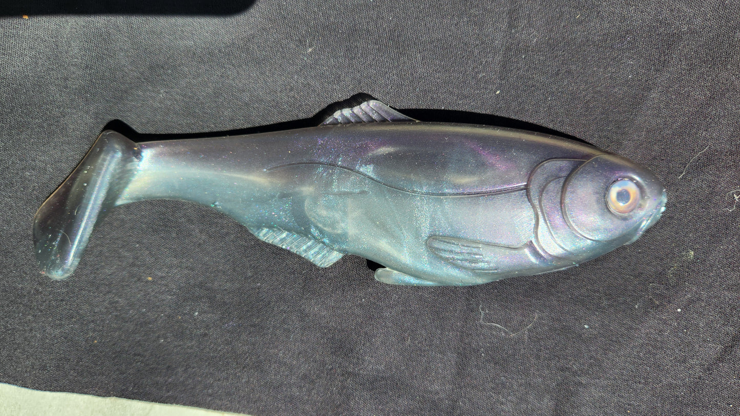 Purple Back Weedless Shad