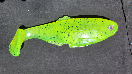 Chartreuse Weedless Shad